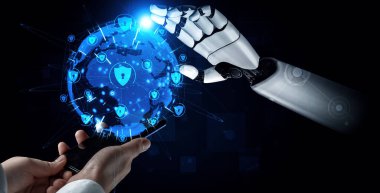 XAI 3D, yaşayan insanların geleceği için robot ve cyborg gelişimi üzerine yapay zeka araştırması yapıyor. Bilgisayar beyni için dijital veri madenciliği ve makine öğrenme teknolojisi tasarımı.