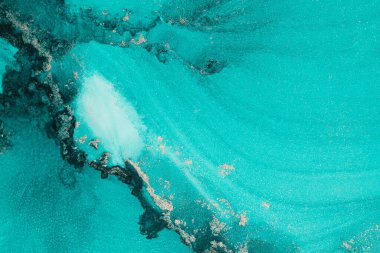 Mermer mürekkep soyut sanatının orijinal resmi. Örnek bir orjinal tablodan yüksek çözünürlüklü fotoğraf. Karargah kağıt dokusuna pürüzsüz mermer desen oluşturmak için soyut resim yapıldı.