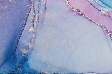 Mermer mürekkep soyut sanatının orijinal resmi. Örnek bir orjinal tablodan yüksek çözünürlüklü fotoğraf. Karargah kağıt dokusuna pürüzsüz mermer desen oluşturmak için soyut resim yapıldı.