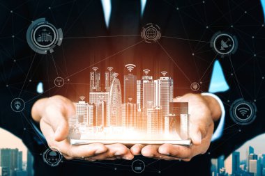 Küresel İş Büyümesi için 5G İletişim Teknolojisi Kablosuz İnternet Ağı, Sosyal Medya, Dijital E-ticaret ve Eğlence Evi Kullanımı. uds