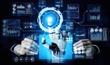 XAI 3D, yaşayan insanların geleceği için robot ve cyborg gelişimi üzerine yapay zeka araştırması yapıyor. Bilgisayar beyni için dijital veri madenciliği ve makine öğrenme teknolojisi tasarımı.