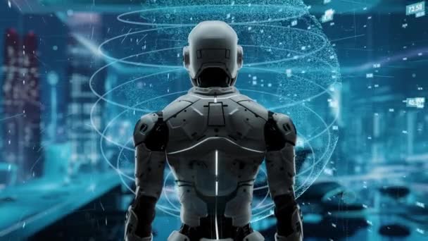 Інженерія Штучного Інтелекту Дії Алгоритм Штучного Інтелекту Автоматизації Маркетингу Технічного — стокове відео