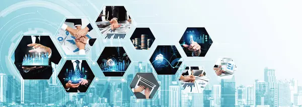 Concepto Tecnología Datos Financieros Digitales Negocios Futuristas Para Futuros Análisis —  Fotos de Stock