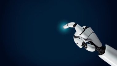 XAI Futuristik robot yapay zeka devrimci yapay zeka teknoloji geliştirme ve makine öğrenme kavramı. İnsan hayatının geleceği için küresel robot biyonik bilim araştırması. 3B görüntüleme grafiği