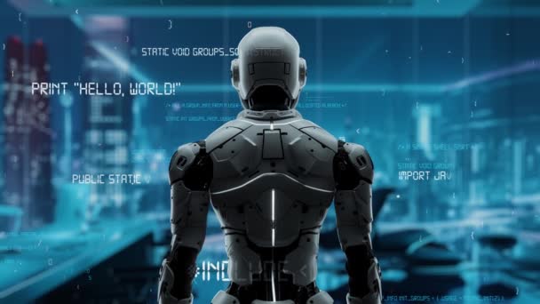 Ingeniería Acción Algoritmo Inteligencia Artificial Para Automatización Marketing Análisis Tecnología — Vídeos de Stock
