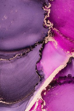 Mermer mürekkep soyut sanatının orijinal resmi. Örnek bir orjinal tablodan yüksek çözünürlüklü fotoğraf. Karargah kağıt dokusuna pürüzsüz mermer desen oluşturmak için soyut resim yapıldı.