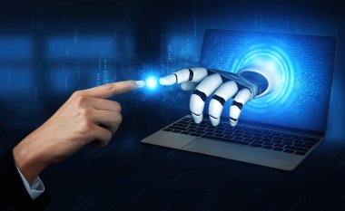 XAI 3D, yaşayan insanların geleceği için robot ve cyborg gelişimi üzerine yapay zeka araştırması yapıyor. Bilgisayar beyni için dijital veri madenciliği ve makine öğrenme teknolojisi tasarımı.