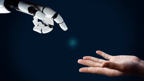 Xai Futuristic Robot Artificial Intelligence Revolutionary Technology Development Machine Learning — Stock Video