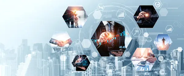 Concepto Tecnología Datos Financieros Digitales Negocios Futuristas Para Futuros Análisis —  Fotos de Stock