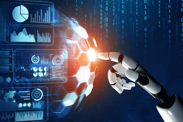 Xai Rendering Futuristische Robotertechnologie Entwicklung Künstliche Intelligenz Und Maschinelles Lernkonzept — Stockfoto