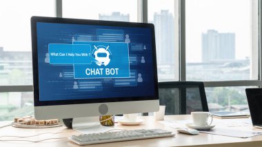 Müşteri sorularına otomatik olarak cevap veren mod çevrimiçi iş için Chatbot yazılım uygulaması