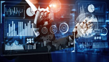 XAI 3D Renching futuristik robot teknolojisi geliştirme, yapay zeka yapay zeka ve makine öğrenme konsepti. İnsan hayatının geleceği için küresel robot biyonik bilim araştırması.