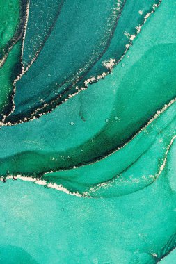 Mermer mürekkep soyut sanatının orijinal resmi. Örnek bir orjinal tablodan yüksek çözünürlüklü fotoğraf. Karargah kağıt dokusuna pürüzsüz mermer desen oluşturmak için soyut resim yapıldı.