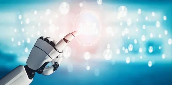 Xai Rendering Artificial Intelligence Research Droid Robot Cyborg Development Future — Stock Photo, Image