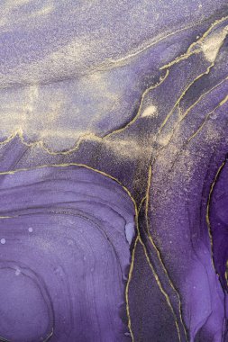 Mermer mürekkep soyut sanatının orijinal resmi. Örnek bir orjinal tablodan yüksek çözünürlüklü fotoğraf. Karargah kağıt dokusuna pürüzsüz mermer desen oluşturmak için soyut resim yapıldı.