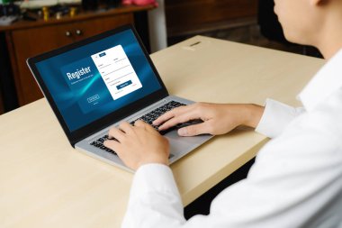 İnternet sitesinde mod form doldurmak için çevrimiçi kayıt formu