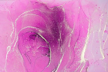 Mermer mürekkep soyut sanatının orijinal resmi. Örnek bir orjinal tablodan yüksek çözünürlüklü fotoğraf. Karargah kağıt dokusuna pürüzsüz mermer desen oluşturmak için soyut resim yapıldı.