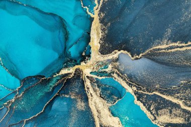Mermer mürekkep soyut sanatının orijinal resmi. Örnek bir orjinal tablodan yüksek çözünürlüklü fotoğraf. Karargah kağıt dokusuna pürüzsüz mermer desen oluşturmak için soyut resim yapıldı.