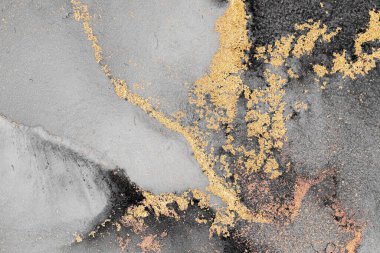 Mermer mürekkep soyut sanatının orijinal resmi. Örnek bir orjinal tablodan yüksek çözünürlüklü fotoğraf. Karargah kağıt dokusuna pürüzsüz mermer desen oluşturmak için soyut resim yapıldı.