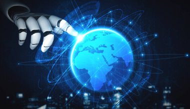 XAI 3D, yaşayan insanların geleceği için robot ve cyborg gelişimi üzerine yapay zeka araştırması yapıyor. Bilgisayar beyni için dijital veri madenciliği ve makine öğrenme teknolojisi tasarımı.