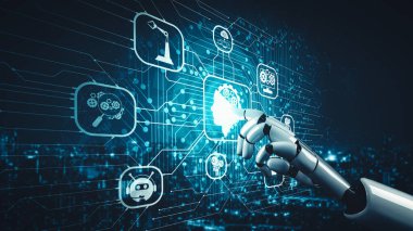 XAI 3D, yaşayan insanların geleceği için robot ve cyborg gelişimi için yapay zeka yapay zeka araştırması yapıyor. Bilgisayar beyni için dijital veri madenciliği ve makine öğrenme teknolojisi tasarımı.