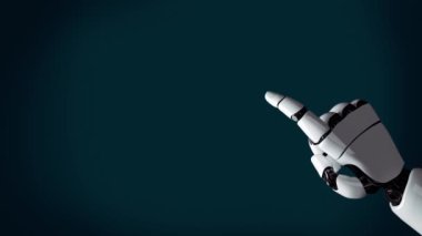 XAI Futuristik robot yapay zeka devrimci yapay zeka teknoloji geliştirme ve makine öğrenme kavramı. İnsan hayatının geleceği için küresel robot biyonik bilim araştırması. 3B görüntüleme grafiği