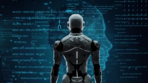 Engineering Actie Kunstmatige Intelligentie Algoritme Voor Marketing Automatisering Tech Analyse — Stockvideo