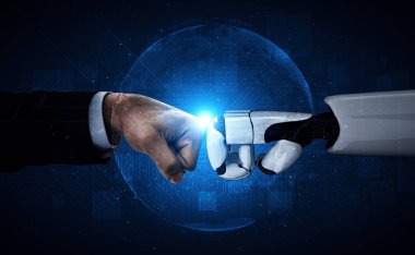 XAI 3D, yaşayan insanların geleceği için robot ve cyborg gelişimi üzerine yapay zeka araştırması yapıyor. Bilgisayar beyni için dijital veri madenciliği ve makine öğrenme teknolojisi tasarımı.