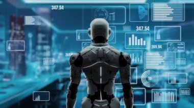 LISP ile geleceğin robot mühendisliği yapay zeka çözümleri. Robot otomasyonu pazarlama, LLM teknik analizi ve siber iletişim için stratejik bir algoritma. 3D illüstrasyon Yapay Zeka