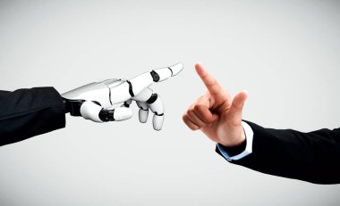 XAI 3D, yaşayan insanların geleceği için robot ve cyborg gelişimi üzerine yapay zeka araştırması yapıyor. Bilgisayar beyni için dijital veri madenciliği ve makine öğrenme teknolojisi tasarımı.