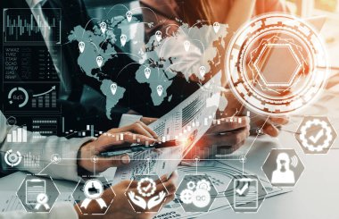 Kalite Güvencesi ve Kalite Kontrol Konsepti - Modern grafik arayüzü sertifikalı standart süreç, ürün garantisi ve müşteri memnuniyeti için kalite iyileştirme teknolojisini gösteriyor. uds