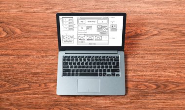 Web sitesi tasarım yazılımı çevrimiçi perakende ticaret ve e-ticaret için model şablonu sağlar