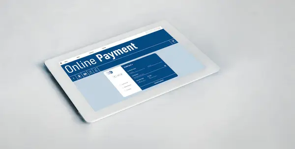 Online Payment Platform Modish Money Transfer Internet Netowrk — Stock Photo, Image