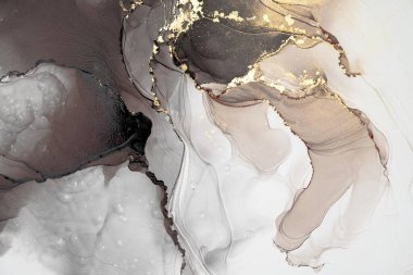 Mermer mürekkep soyut sanatının orijinal resmi. Örnek bir orjinal tablodan yüksek çözünürlüklü fotoğraf. Karargah kağıt dokusuna pürüzsüz mermer desen oluşturmak için soyut resim yapıldı.