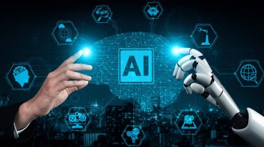 XAI 3D, yaşayan insanların geleceği için robot ve cyborg gelişimi üzerine yapay zeka araştırması yapıyor. Bilgisayar beyni için dijital veri madenciliği ve makine öğrenme teknolojisi tasarımı.