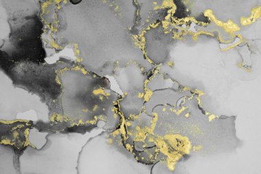 Mermer mürekkep soyut sanatının orijinal resmi. Örnek bir orjinal tablodan yüksek çözünürlüklü fotoğraf. Karargah kağıt dokusuna pürüzsüz mermer desen oluşturmak için soyut resim yapıldı.