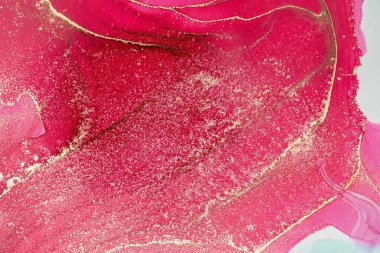 Mermer mürekkep soyut sanatının orijinal resmi. Örnek bir orjinal tablodan yüksek çözünürlüklü fotoğraf. Karargah kağıt dokusuna pürüzsüz mermer desen oluşturmak için soyut resim yapıldı.