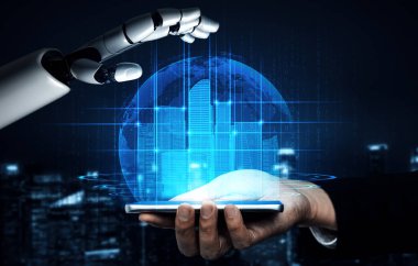 XAI 3D, yaşayan insanların geleceği için robot ve cyborg gelişimi üzerine yapay zeka araştırması yapıyor. Bilgisayar beyni için dijital veri madenciliği ve makine öğrenme teknolojisi tasarımı.