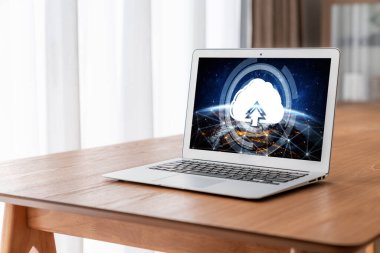 Mod uzak çalışma ve kişisel veri depolama için bulut hesaplama yazılımı