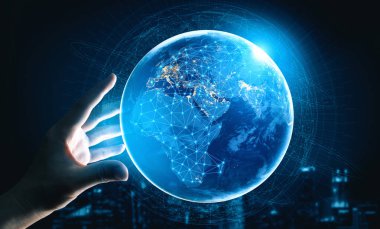 Küresel İş Büyümesi için 5G İletişim Teknolojisi Kablosuz İnternet Ağı, Sosyal Medya, Dijital E-ticaret ve Eğlence Evi Kullanımı. uds