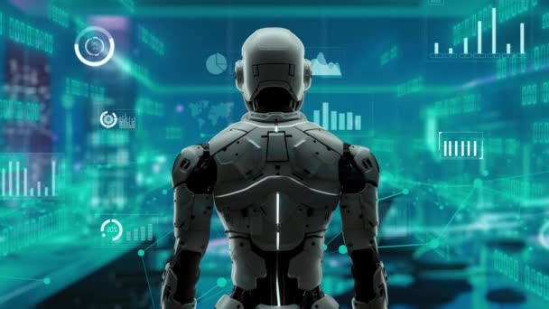 Futuras Soluciones Ingeniería Robótica Con Lisp Algoritmo Estratégico Para Automatización — Vídeo de stock