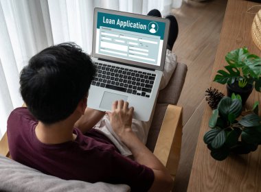 İnternet ağındaki mod dijital bilgi toplama için çevrimiçi kredi başvuru formu