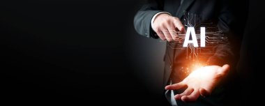 Yapay zeka mühendisliği, büyük veri ve yapay zeka makinesi kavramında yapay zeka beyin işlemcisiyle iş desteği için üretken yapay zeka kullanmayı öğrenen insan etkileşimi. Faas