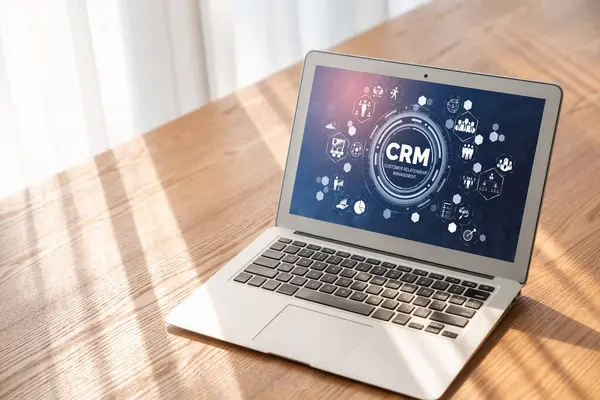 Customer Relationship Management System Modish Computer Crm Business Enterprise — Stock Photo, Image