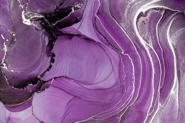 Mermer mürekkep soyut sanatının orijinal resmi. Örnek bir orjinal tablodan yüksek çözünürlüklü fotoğraf. Karargah kağıt dokusuna pürüzsüz mermer desen oluşturmak için soyut resim yapıldı.