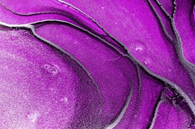 Mermer mürekkep soyut sanatının orijinal resmi. Örnek bir orjinal tablodan yüksek çözünürlüklü fotoğraf. Karargah kağıt dokusuna pürüzsüz mermer desen oluşturmak için soyut resim yapıldı.