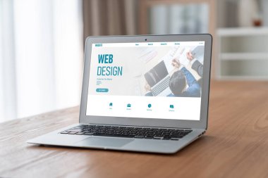 Web sitesi tasarım yazılımı çevrimiçi perakende ticaret ve e-ticaret için model şablonu sağlar
