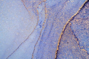 Mermer mürekkep soyut sanatının orijinal resmi. Örnek bir orjinal tablodan yüksek çözünürlüklü fotoğraf. Karargah kağıt dokusuna pürüzsüz mermer desen oluşturmak için soyut resim yapıldı.