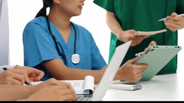 Профессиональная Группа Медицинских Работников Планирование Медицинской Помощи Системы Здравоохранения Больничным — стоковое видео