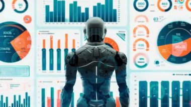 LISP ile geleceğin robot mühendisliği yapay zeka çözümleri. Robot otomasyonu pazarlama, LLM teknik analizi ve siber iletişim için stratejik bir algoritma. 3D illüstrasyon Yapay Zeka
